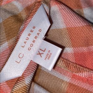 Pink plaid casual shirt